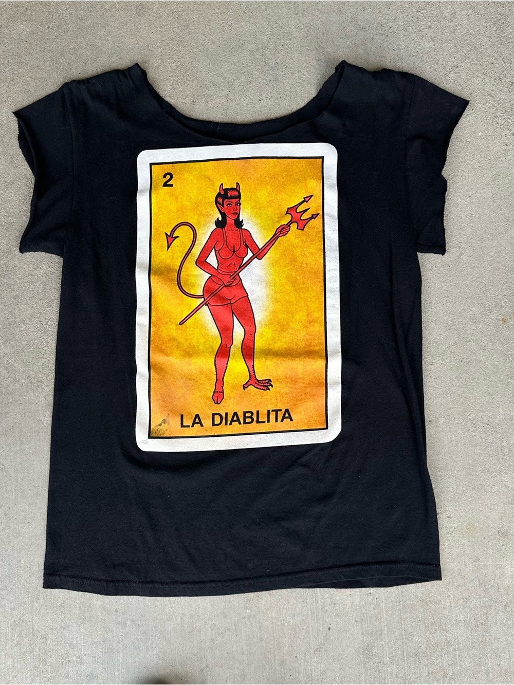 La Diablita Graphic Tee - Black Women's Short Sleeve